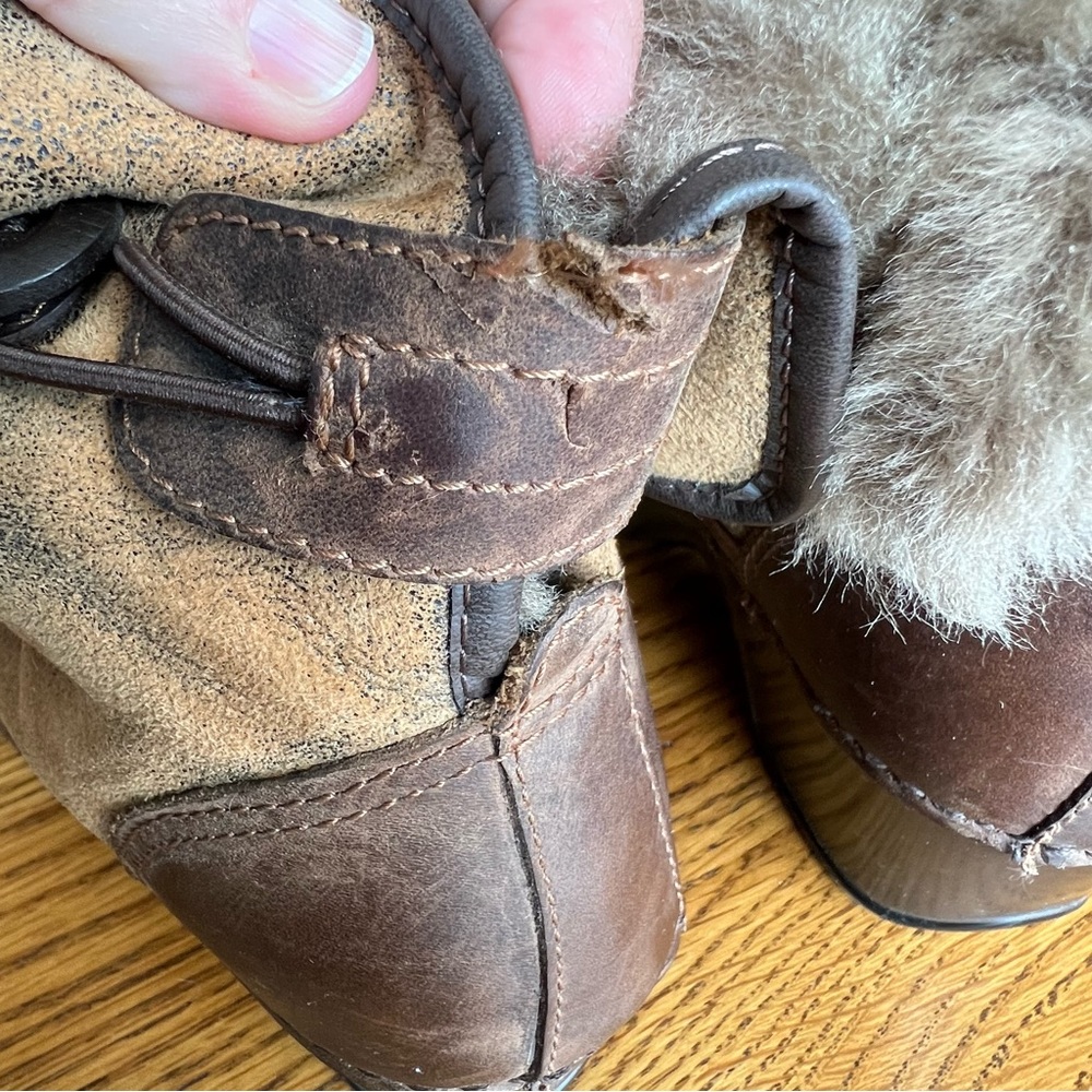 ⭐️ Dansko Brown Harper Shearling Winter Boots Size 36 - Picture 7 of 11